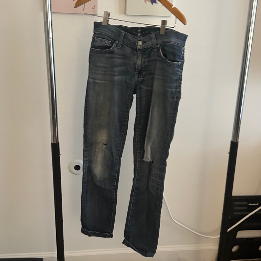 7 for all mankind distressed jeans